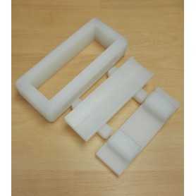 Oshibako - Forma para oshi sushi profissional com fundo arredondado - Matsumae - 180x55x50mm